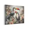 Toekan - Vogels - Bloemen - Jungle PET vilt klein -3d