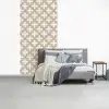 Patroon - Symmetrisch - Beige fotobehang vinyl groot 64 -slaapkamer