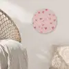 Hartjes - Patroon - Roze - Eenvoudig Akoestische PET Vilt - Rond klein -sfeer4