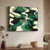 Abstract - Camouflage - Groen Textielframe zwart klein -sfeer3