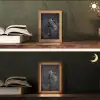 Portret - Paard - Donker Light Box met kabel (Tafellamp) klein -sfeer3