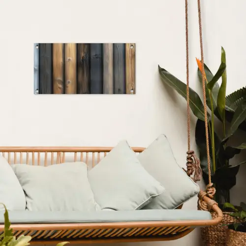 Hout - Planken - Gemengd tuinposter los doek klein -sfeer7