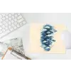 Vissen - Minimalistisch - Blauw muismat rubber klein -witbureau