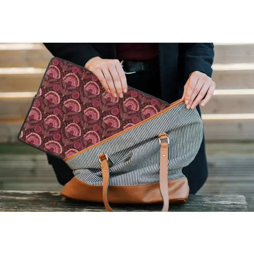 Antiek - Bloemen - Kleurrijk laptophoes neopreen klein 279 -tas