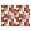 Geometrie - Modern - Retro muismat rubber klein 262 -3d