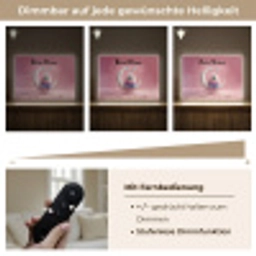 Maan - Monster - Roze Light Box met batterij (Wandlamp kind) middel -USP_dimbaarDE