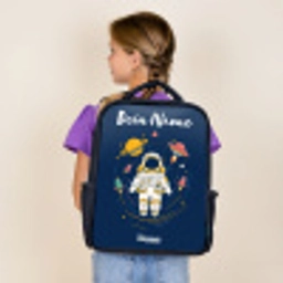 Astronaut - Planeet - Sterren - Raket Rugzak - Zwart middel -sfeer5