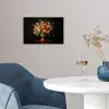 Goud - Bloemen - Kleuren - Vaas poster papier klein -sfeer3