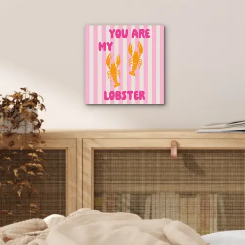 Lobster - Love - Valentijn aluminium wit klein -sfeer3