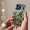 Tropisch bladerdek - Vlinders - groen - Bruin Telefoonhoesje iPhone 17 Pro klein -sfeer3_NL