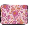 Bloemenpatroon - Roze - Oranje - Bloemen laptophoes neopreen klein -zkaufland3dotto
