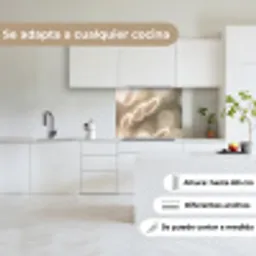 Hazestaartgras - Wit - Zonlicht keuken achterwand 2 middel -sfeer4_ES