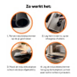 Planeten - Saturnus - Ruimte Inductie beschermer vinyl 3mm klein -zzzzzzz-td-werking