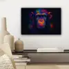 Kleurrijk - Aap - Abstract canvas 2cm klein -sfeer6