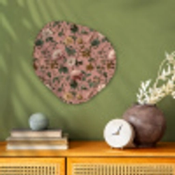 Bloemen - Klassiek - Roze Wandcirkel Organisch Forex 3mm klein 629 -sfeer2