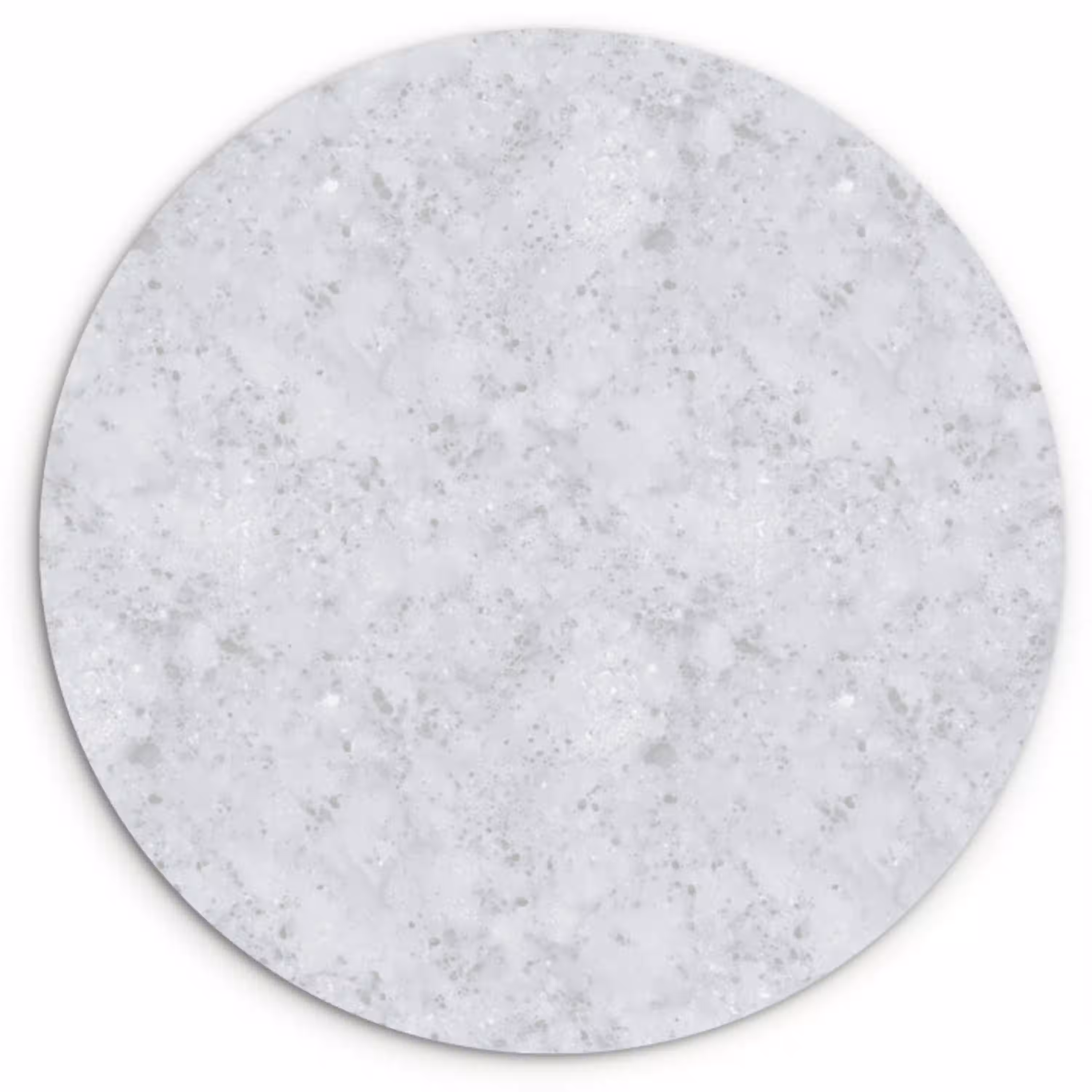 Grijs - Terrazzo-effect - Beton Wandcirkel kunststof plaat 5mm dik klein 188 -3d
