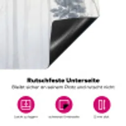 Bos - Bomen - Mist - Natuur - Illustratie - Grijs Inductie beschermer vinyl 3mm klein -zzzzzzz-lf-onderkant