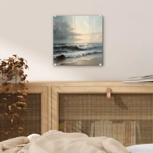 Strand - Zee - Zonsondergang plexiglas 5mm klein -sfeer4