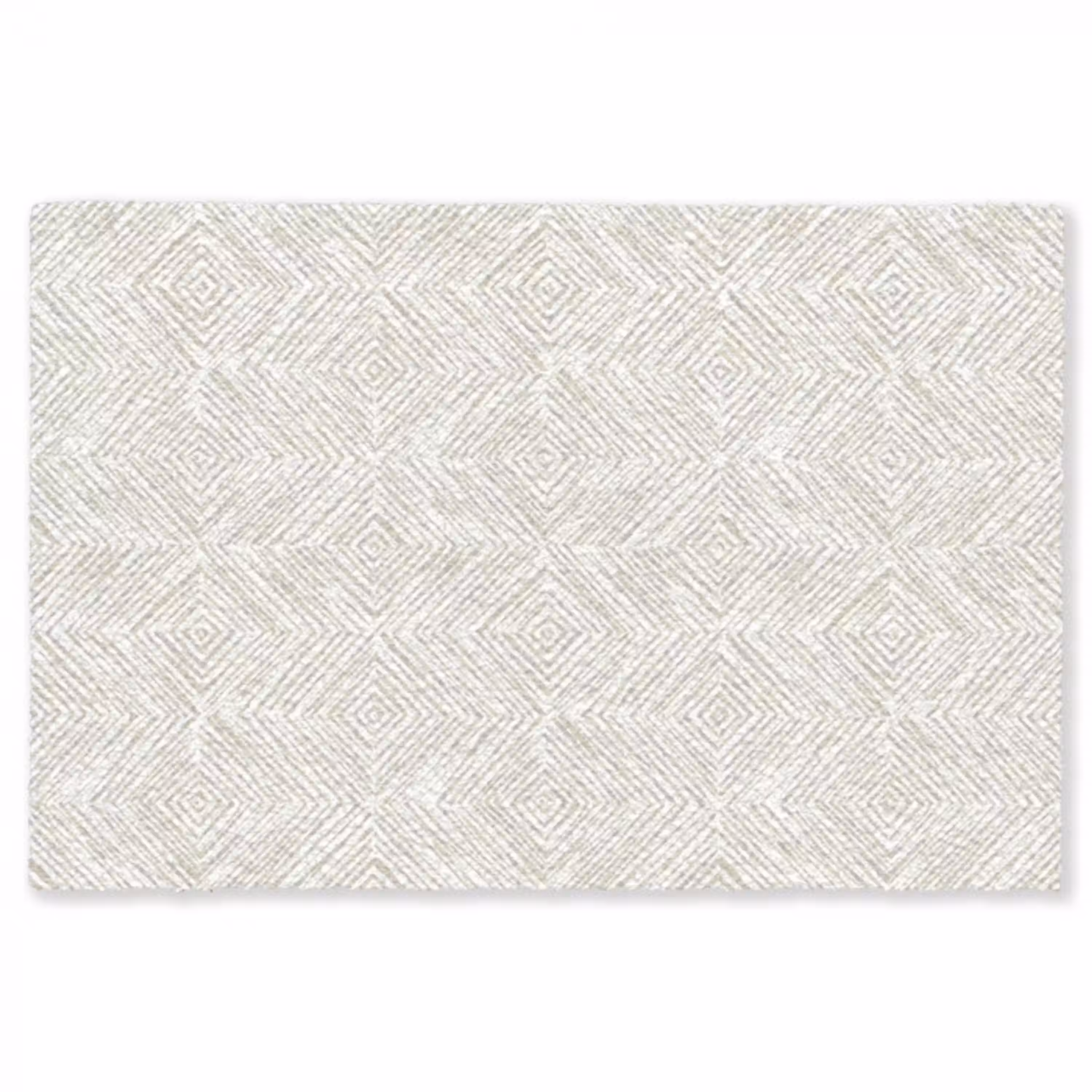 Abstract - Ruiten - Beige Vloerkleed Rechthoek klein 1091 -3d