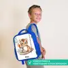 Schommelend tijgerwelpje waterverf tekening Kinderrugzak - Blauw middel -sfeer3_NL