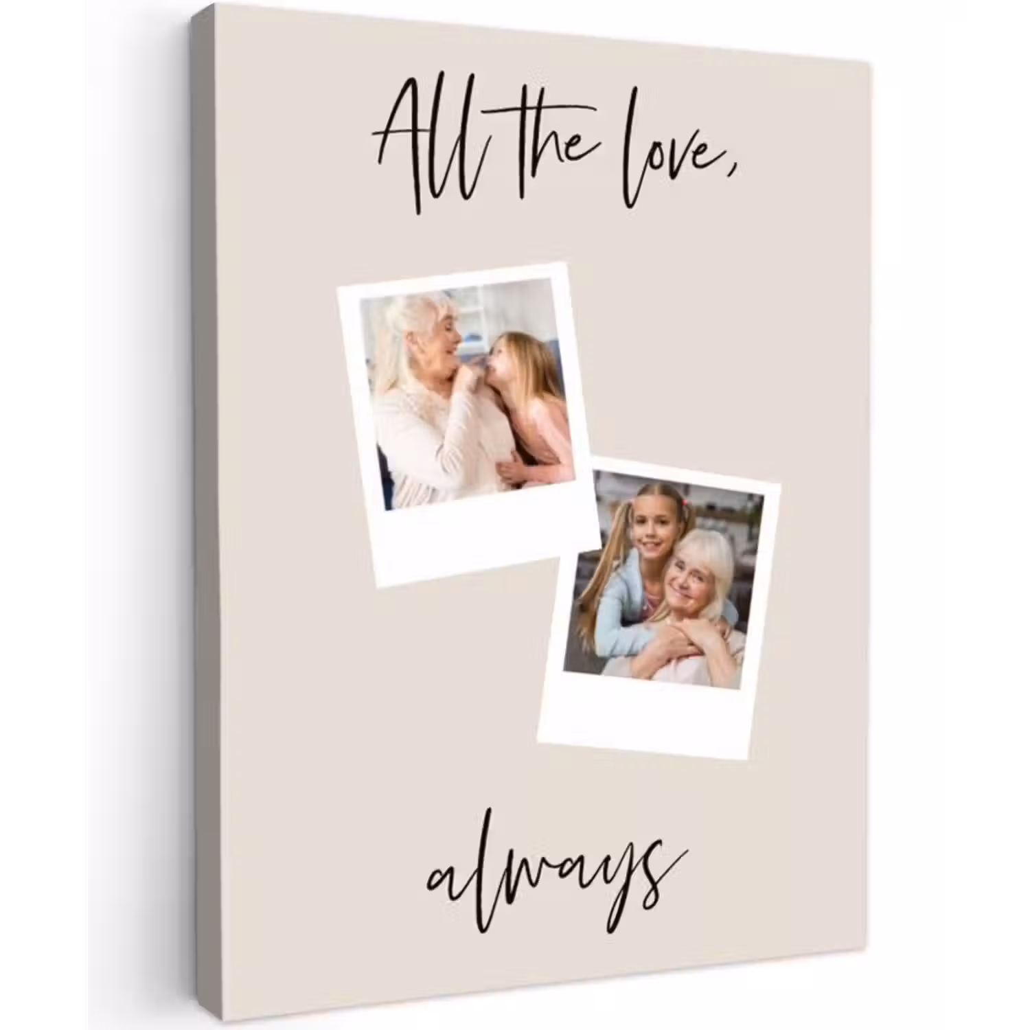 Gepersonaliseerd canvas schilderij - All The Love, Always
