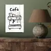 Illustratie - Café - Koffiemachine - Kopjes plexiglas 5mm klein -sfeer3