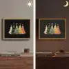 Kerstbomen - Kleurrijk - Lichtjes - Ster Light Box met batterij (Wandlamp) middel -sfeer3