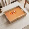 Drank - Oranje - Glitter - Disco Dienblad Rechthoek middel -sfeer1