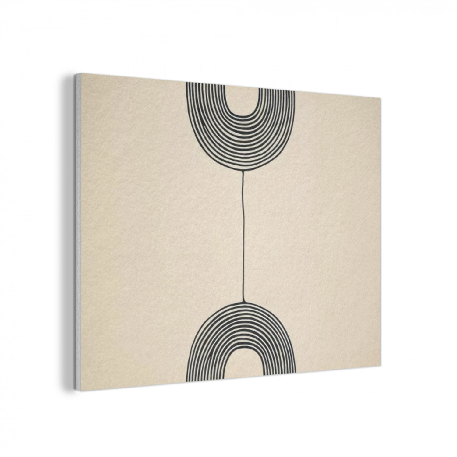 Geometrische bogen - Minimalistisch - Symmetrisch PET vilt klein -3d
