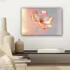 Glazen - Bloem - Roze canvas 2cm klein -sfeer6