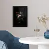 Bloemstuk - Vaas - Zwart fotolijst zwart zonder passe partout klein -sfeer4
