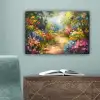 Natuur - Landschap - Bloemen - Kleurrijk canvas 2cm klein -sfeer4