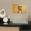 Ijsvogel - Pilaar - Koksmuts - Vogel poster papier klein -sfeer1