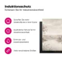 Terras - Water - Natuur - Landschap Inductie beschermer vinyl 3mm klein -zzzzzzz-lf-ups