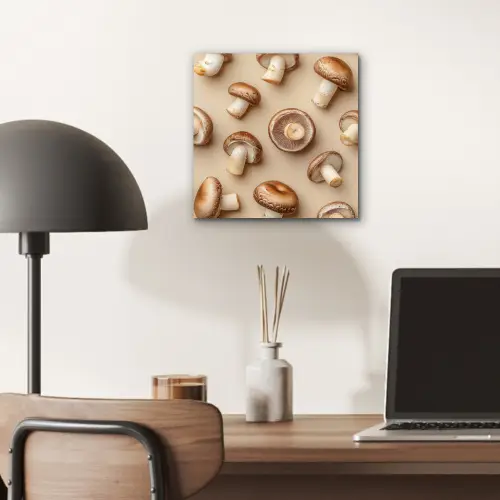 Kastanje Champignons - Beige aluminium wit klein -sfeer5