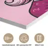 Vintage - Vrouw - Roze PET vilt klein -closeup_NL