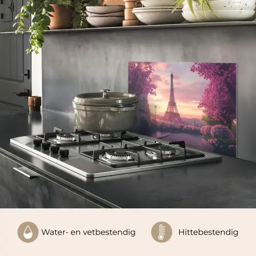 Eiffeltoren - Parijs - Roze keuken achterwand spatscherm klein -usp_NL