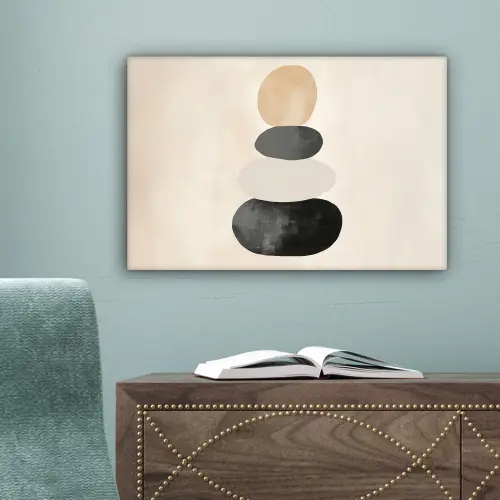 Japandi - Wabi sabi - Beige canvas 2cm klein -sfeer4