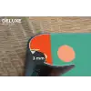 Retro - Jongen - Hond - Rood - Groen Placemat vinyl groot -closeup