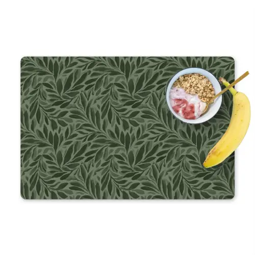 Bladeren - Organisch - Groen Placemat vinyl groot 368 -zzzproduct_Kitchenyeah-website