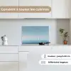 Zeilbootje - Kalme zee - Helderblauwe hemel keuken achterwand spatscherm klein -sfeer4_FR