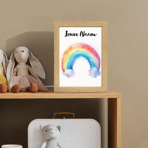 Regenboog - Kinderen - Meisje Light Box met kabel (Kinderlampje) klein -sfeer2_kind