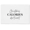 Kerst quote - Winter - Christmas calories - Wit Deurmat klein -zkaufland3d