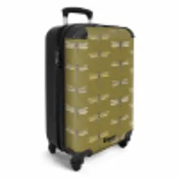 Libellen - Patroon - Groen NBS - Handbagage koffer - Volwassenen Unisex middel -productfoto_3d