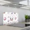 Bloemen - Paaseieren - Patroon keuken achterwand spatscherm klein -3d_schuin