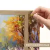 Bloemen - Bomen - Kunst - Watercolor Light Box met batterij (Wandlamp) middel -USP_websiteprintNL