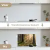 Bos - Zonlicht - Gras keuken achterwand spatscherm klein -voor_na_NL