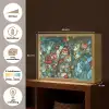 Vogel - Tak - Rozen - Mozaïek Light Box met batterij (Wandlamp) middel -USP_websiteoverzichtNL