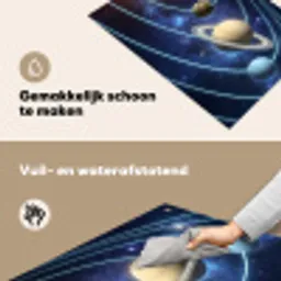 Ruimte - Zonnestelsel - Blauw Inductie beschemer met haakjes klein -ky-schoon-nl