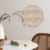Bruin - Patroon - Zebra Wandcirkel plexiglas klein 852 -sfeer4